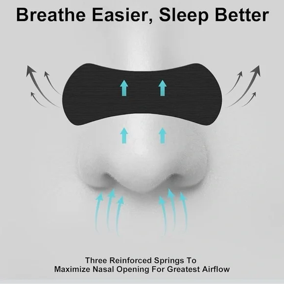 Nasal Strips for Snoring 60 Count, Anti Snore Strips, Sleeping, Breathing - Picture 2 of 6